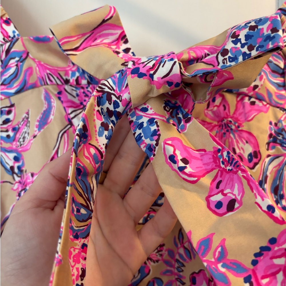 NWT Lilly Pulitzer Torrey Stretch Cotton Top - Picture 4 of 6
